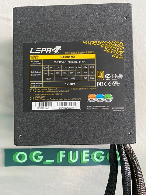 Alimentation PC LEPA G800 800W Max Gold Semi-Modulaire - Accessoires