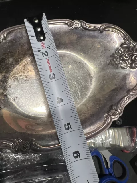 silver plate  tray without handles