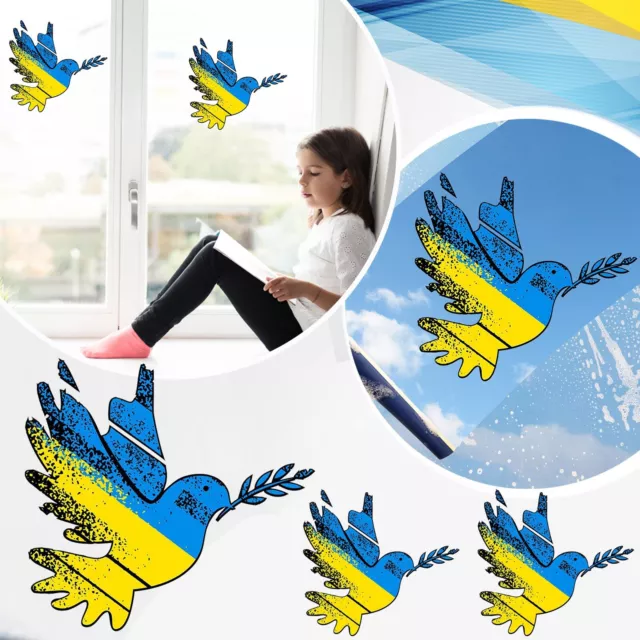 Ukrainian Peace Dove Sticker Window Car Sticker Decoration Ukraine Flag Ornament