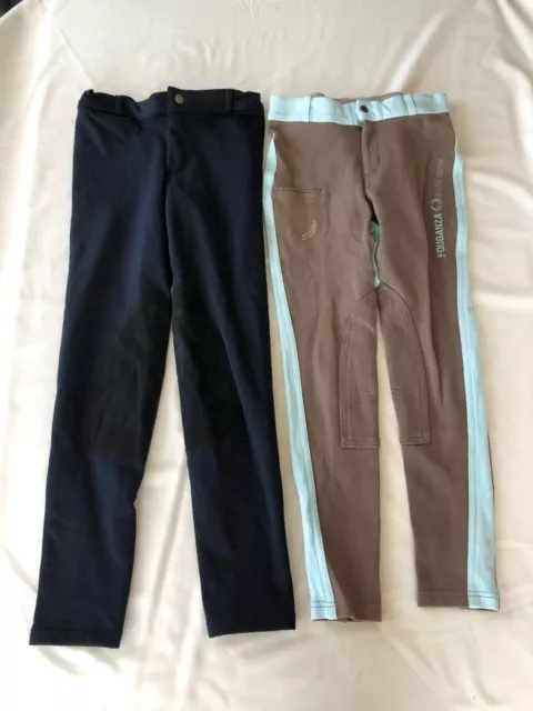 Lot de 2 pantalons d'équitation 10/12ans Fouganza (Decathlon)