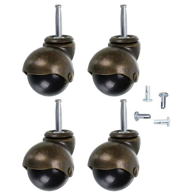 5 Cloches Pour Chaise De Bureau Kwmobile | Embouts Fixes 10mm | Protection Sol Dur
