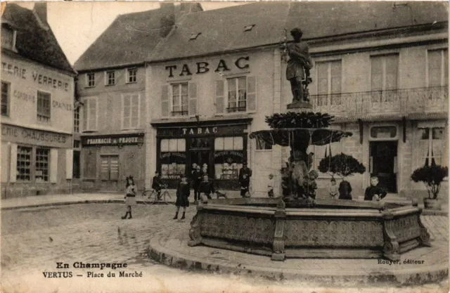CPA AK in Champagne-VIRTUS Place du Marché (347106)