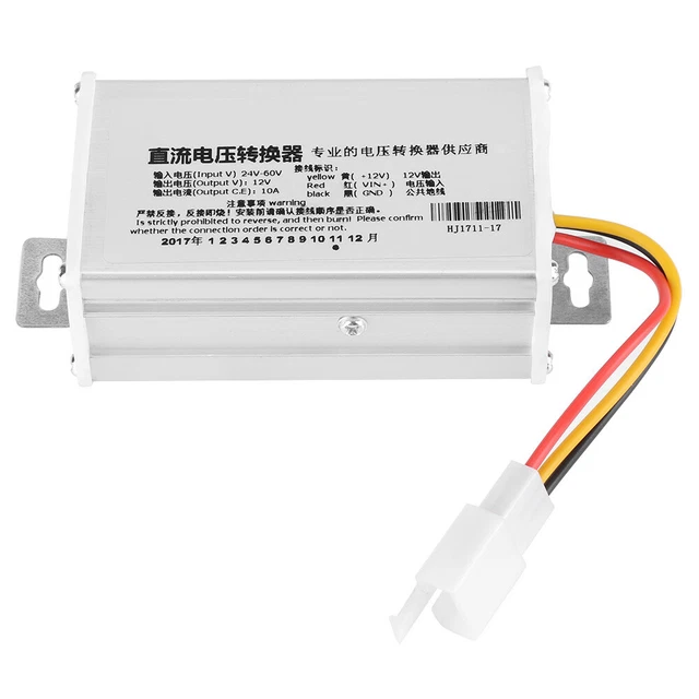 DC 24V-60V To 12V-10A 120W Converter Adapter Suitable For Electric Scooter FFG