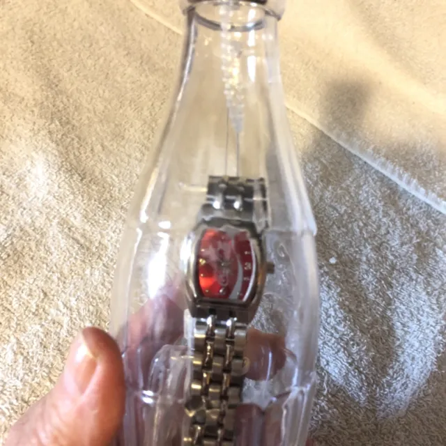 Coca Cola Women’s Watch Red Face Silver Band
