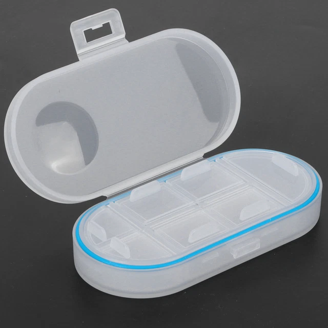 Organizador de caja de medicamentos portátil 7 estuche de rejilla para viajar a casa