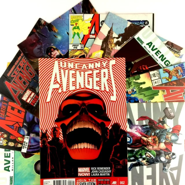 Avengers 10 Comic Lot Marvel #1 Uncanny Ultimate Secret Assemble World