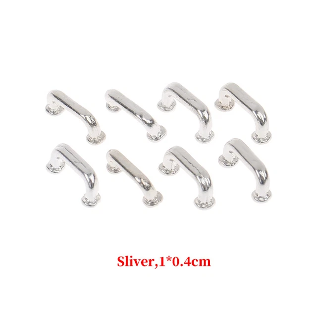 1Set 1:12 Dollhouse Door Handle Cabinet Handle Furniture Cabinet Closet DecorToy