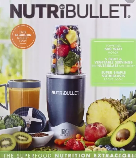 NutriBullet 8-Piece Nutrition Extractor Blender Juicer, NBR-8 Nutri Bullet New