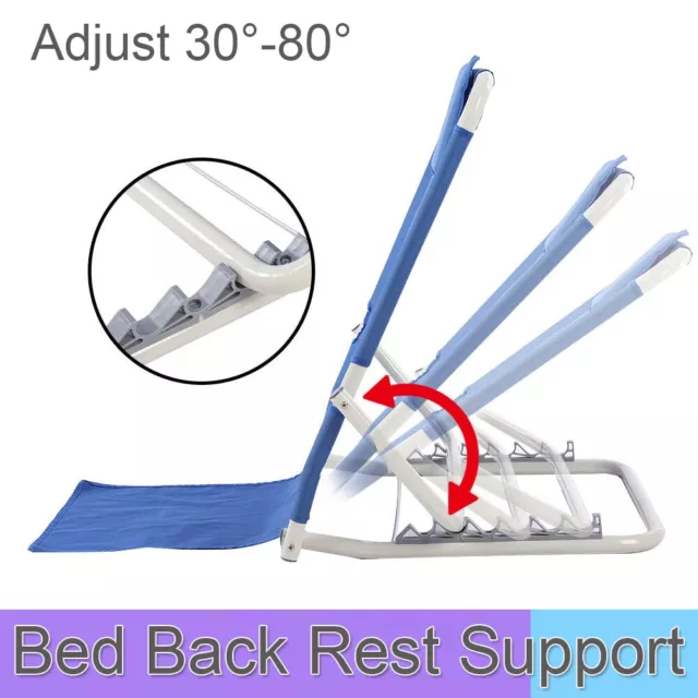 Height Adjustable Angle Back Bed Rest for Comfort in Bed With Head Cushion