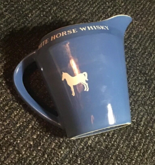 BARWARE WHITE HORSE Whisky Jug Wade pottery England Vintage