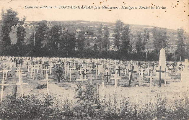 Cpa 51 Cimetiere Militaire Du Pont Du Marsan Pres Minaucourt Massiges Perthes