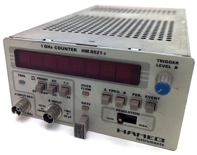 Hameg Instruments HM8021-2 1 GHz Counter Unit 2 Channel Modular Frequency Meter