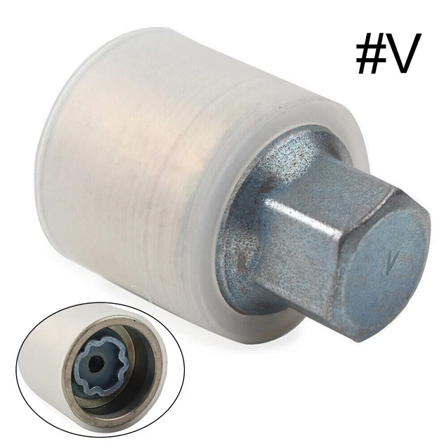 Dado Antifurto Ruota 33/17PT Per BMW - Chiave Di Rimozione In Acciaio, Tono Argento - Foto 8