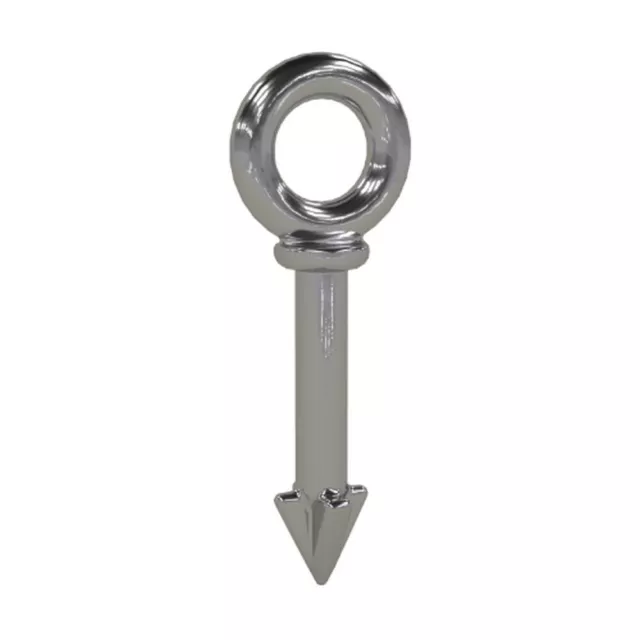 PermaCast PI-73 Chrome Plated Arrow Head Concrete Eye Anchor - Bronze