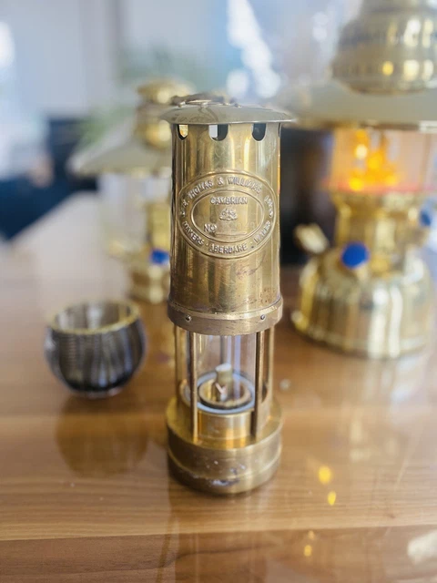 Thomas and Williams Cambrian Lampe Grubenlampe Mienenlampe Petroleumlampe Vitage