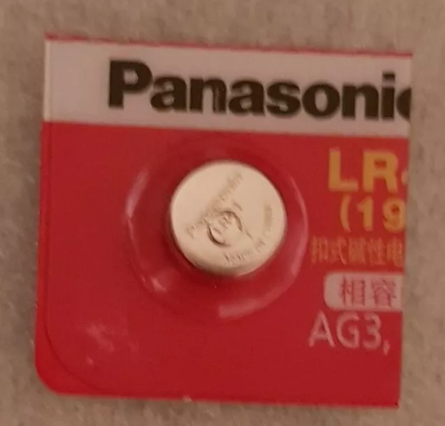 Pile alcaline Panasonic AG3 LR736, LR41, G3, 192, GP92A, 392