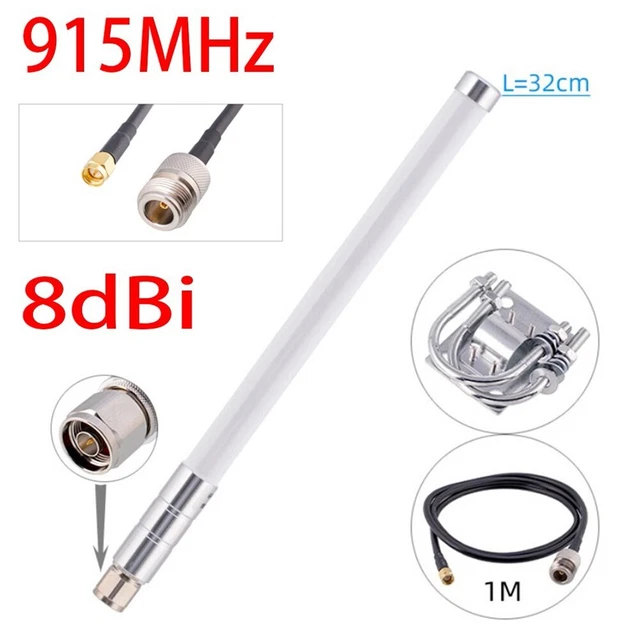 Adattatore antenna in fibra di vetro 32 cm 5-8DBI 50 (Ω) 8dBi per LoRa alta qualità