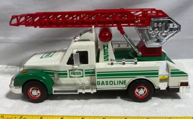 Hess Toy Ladder Rescue Truck Flatbed 1994 Lights Up Sounds Vintage