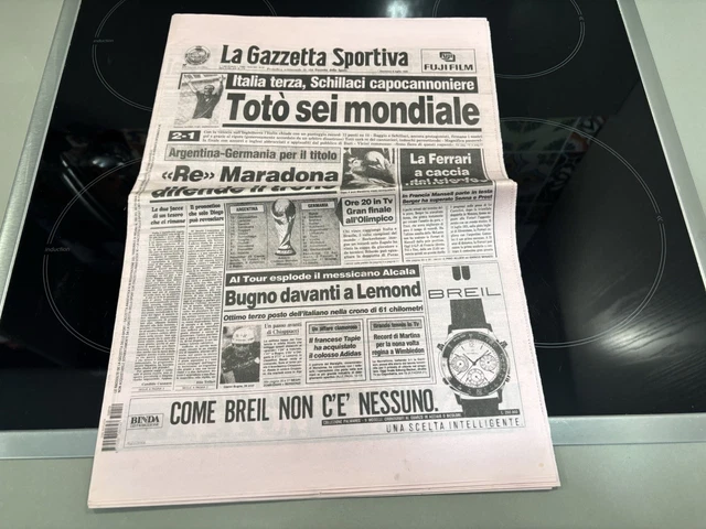 Gazzetta Dello Sport Originale - 20 Juillet 1987 - Canins, Careca, Polster - Collection