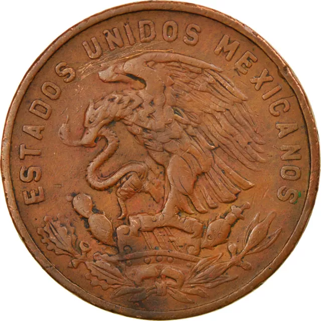 [#798401] Coin, Mexico, 20 Centavos, 1960, Mexico City, AU(50-53), Bronze, KM:44