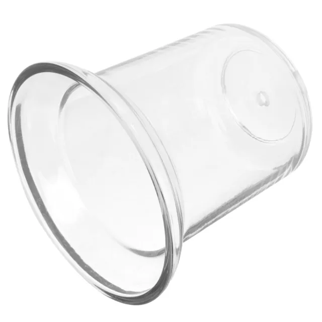 Soporte de cepillo de inodoro con abertura de goteo recipiente de vidrio para pared de ducha