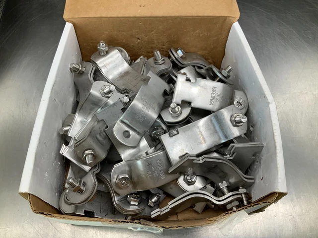 (50) Unistrut P1115SS Stainless Steel 316 Two-Piece Conduit Clamp 1-1/2"