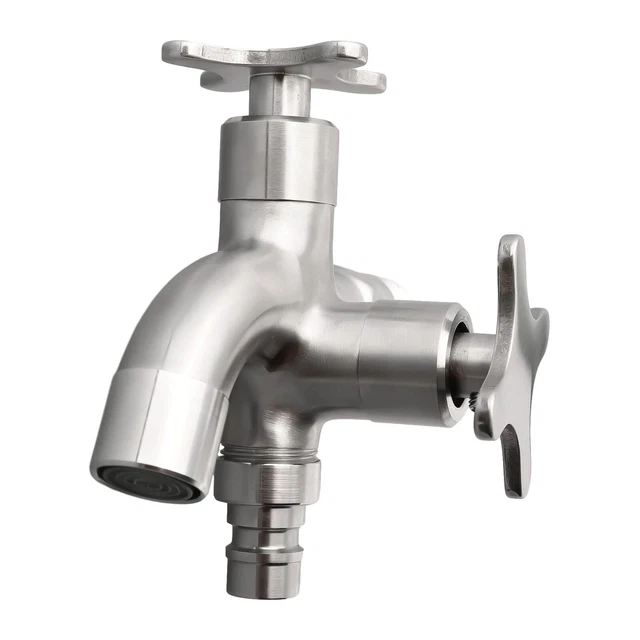 Anti Leakage Dual Use Stainless Steel Washing Machine Faucet Quick Opening