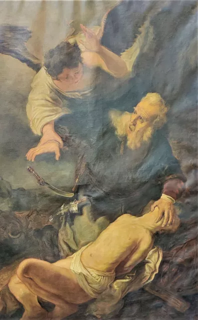 Agathe van Wien Kopie Rembrandt Öl Judaica Holocaust Opferung Isaak 1930 München