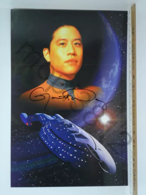 Autografo * Star Trek Voyager * Garrett Richard Wang come Harry Kim * originale