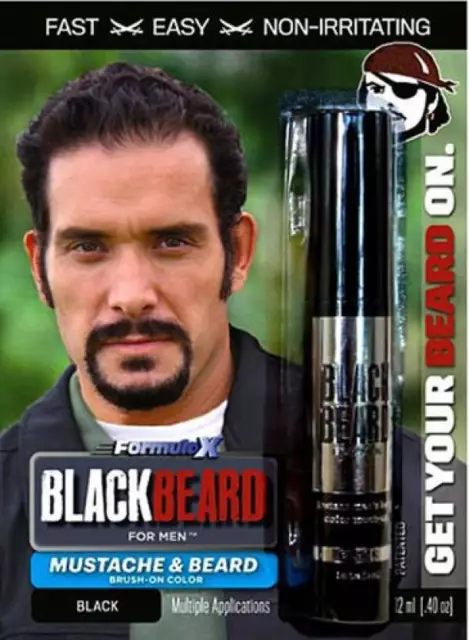 Blackbeard for Men –  Colorant temporaire pour Barbe Sourcil Moustache NOIR