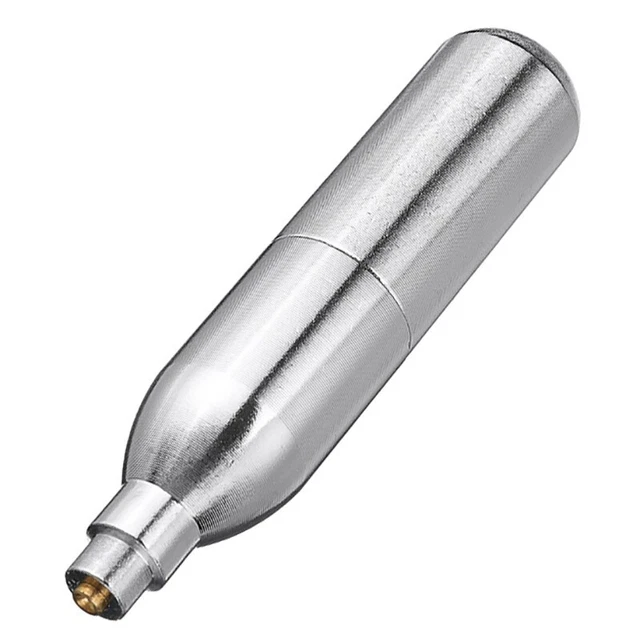 2X(Cilindro de Gas de Cartucho de CO2 Recargable No Roscado 12G Recargable de 2)
