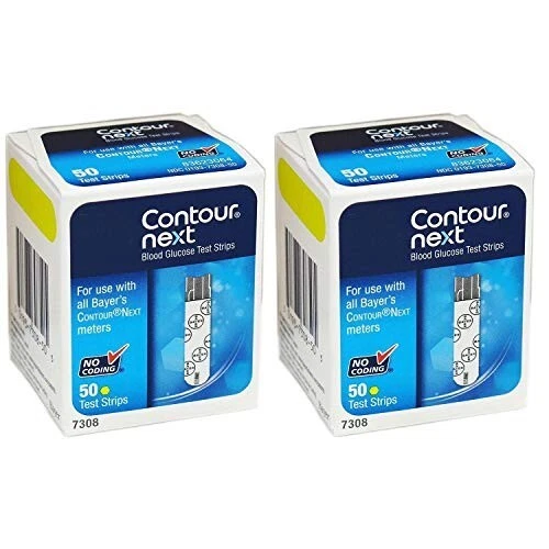 CONTOURNEXT GLUCOSE TEST Strips, 100 Count. Exp 5/31/2024 FAST