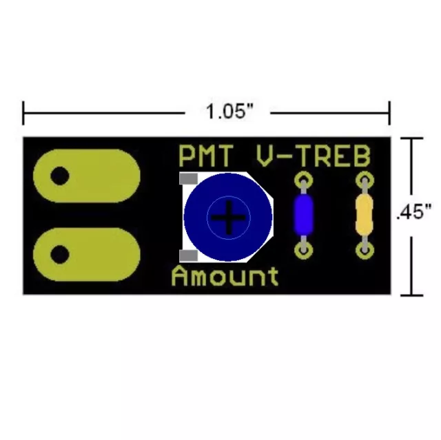 V-Treb Variable Treble Bleed Circuit For Guitar & Bass (3-Pack) 2