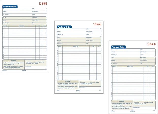 Adams Invoice Book, 2-part, Carbonless, 5 – 9/16 X 8 – 7/40,6 Cm - Foto 4