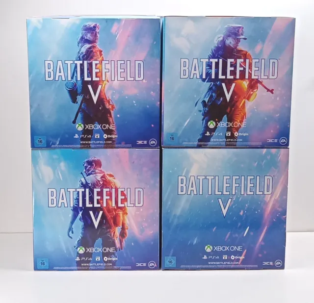 4x Battlefield V Aufsteller Werbung Deko Würfel Promo