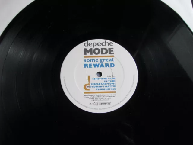 Depeche Mode-Some Great Reward LP-1984 UK-OHNE COVER-Mute-STUMM 19