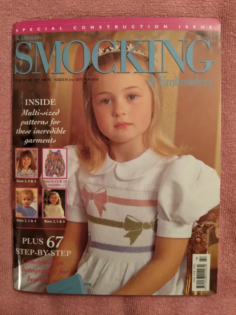 AUSTRALIAN SMOCKING & EMBROIDERY Magazine, Issue No. 48, 1999, Very Good Cond