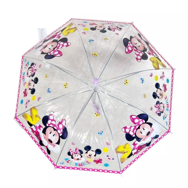 Minnie Souris Smiles Parapluie Transparent Enfants Petit Parasol Classique Pluie 3