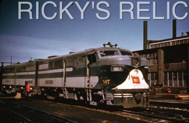 Duplicate Slide WAB #807 ALCO FA1 Wabash 1960s SHOPS