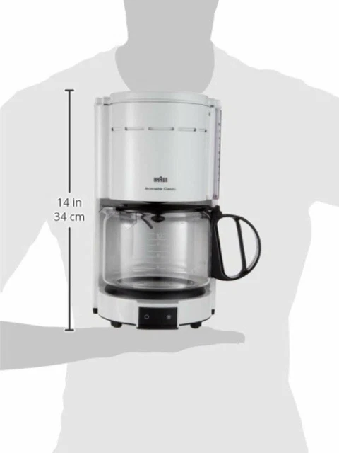 Braun KF 47/1 Filterkaffeemaschine Weiß 1000 Watt 10 Tassen Abschaltautomatik 5