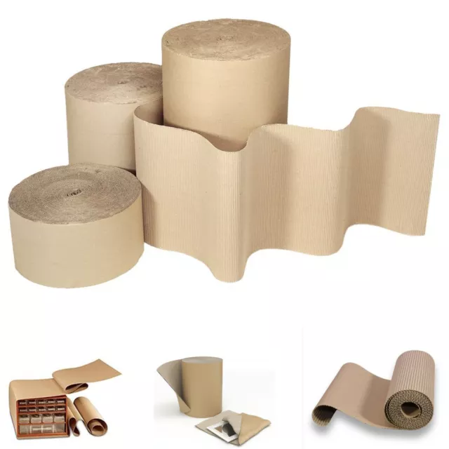 Corrugated Cardboard Parcel Wrapping Packing Gift Craft Packaging Paper Rolls