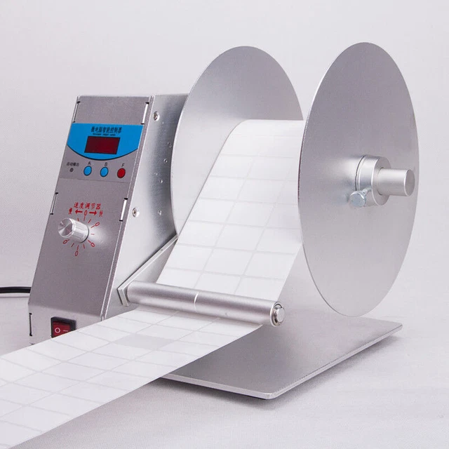 NEW AUTOMATIC LABEL Rewinder Label Tags Rewinding Machine £156.10 ...