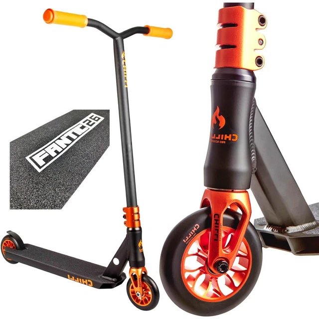 CHILLI PRO REAPER Stuntscooter H=84cm Trick Park Roller Sun Orange