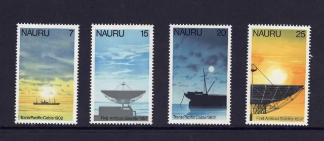 Mint 1977 Nauru Cable And Satellite Communications Stamp Set