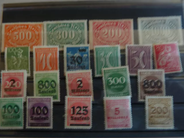 Allemagne/Reich Periode Inflation  Lot De Timbres Neufs **/*/(*)