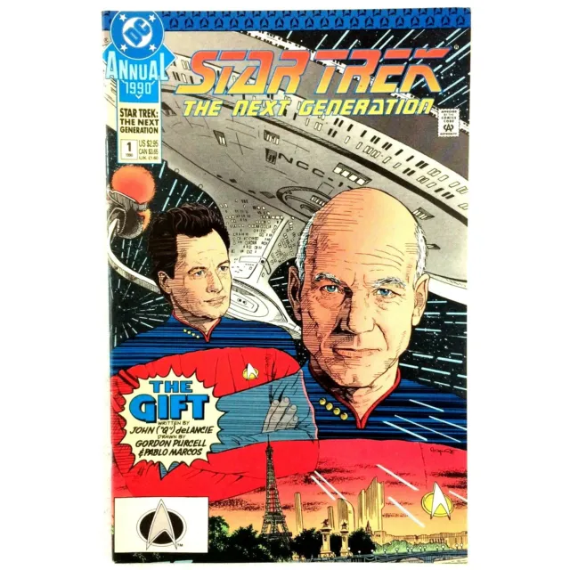 Star Trek The Next Generation Annual #1 VF DC Comics 1990 Picard Q Data Worf