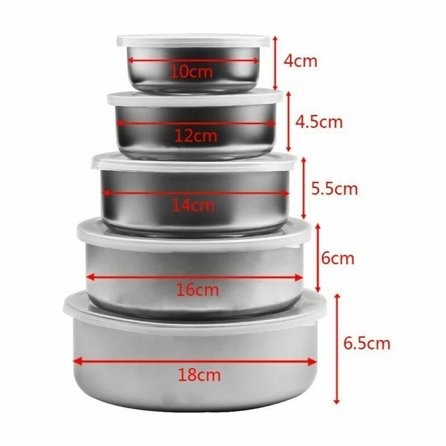 5pcs Frischhaltedosen Zum Verpacken Von Mittagessen Zum Aufbewahren Von Snacks