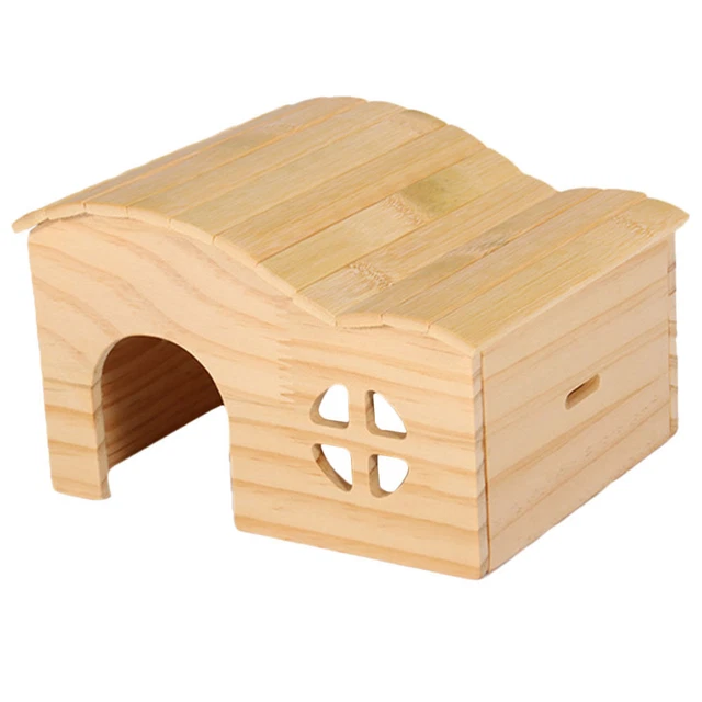 Kleine Dekorative Holz Hamster Hideout Guinea Pig Hideout Für Kleine Tiere Käfig