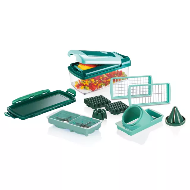 Genius Nicer Dicer Fusion smart Set 12tlg Gemüseschneideer Spiralschneider