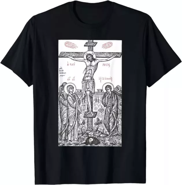 NEW THE CRUCIFIXION of Christ Greek Russian Orthodox T-Shirt S-2XL MADE ...